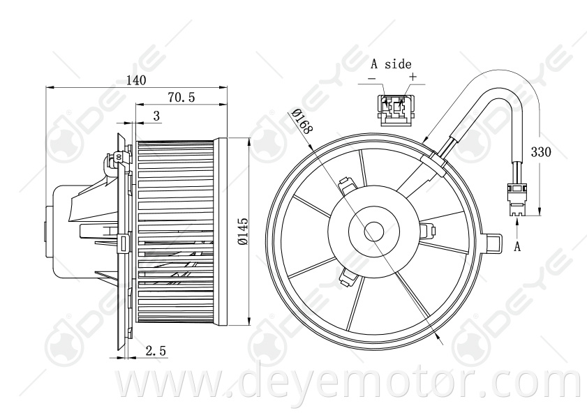 0130063102 52479327 7701046084 hot selling auto air conditioner blower motor for RENAULT TWINGO